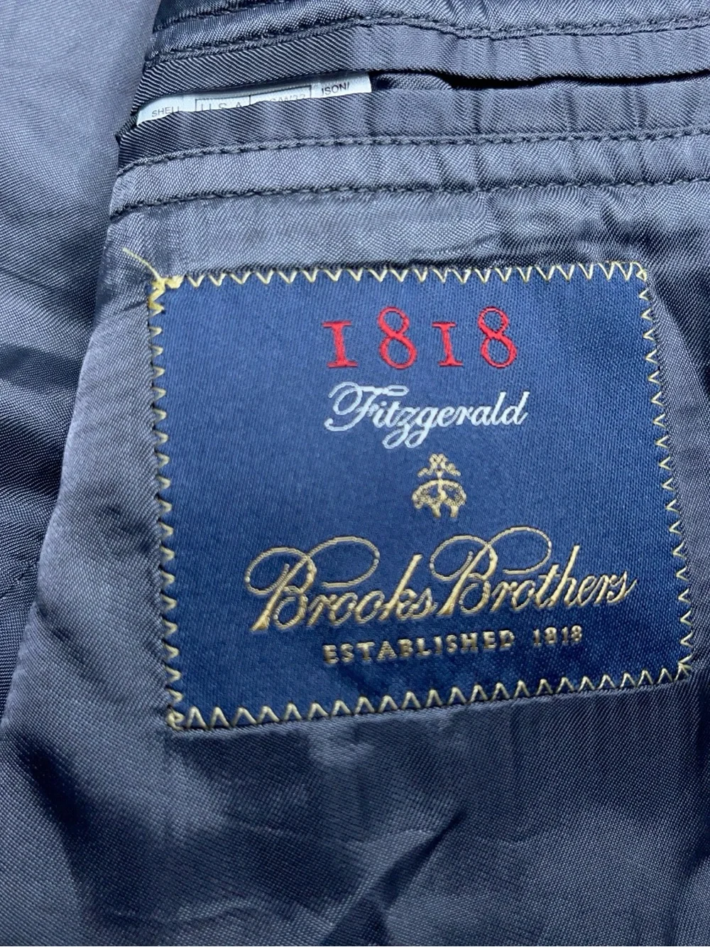 Brooks Brothers Vitale Barberis Canonico Wool Suit Coat Mens 38 Short Gray Italy